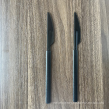 custom black flatware Biodegradable cutlery disposable knife